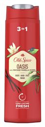 Old Spice Oasis Αφρόλουτρο σε Gel για Άνδρες για Μαλλιά & Σώμα Smoked Vanilla 400ml από το ΑΒ Βασιλόπουλος