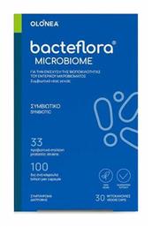 Olonea Bacteflora Microbiome με Προβιοτικά και Πρεβιοτικά Συμβιωτικό Νέας Γενιάς 30 φυτικές κάψουλες