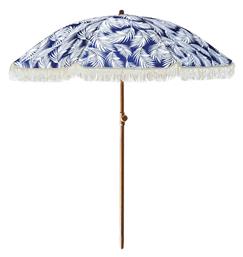 Ομπρέλα Δαπέδου Στρογγυλή Αλουμινίου Μπλε Φ2m