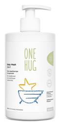 One Hug Baby Wash 2in1 Ήπιο Βρεφικό Αφρόλουτρο & Σαμπουάν Μορφή Gel 500ml