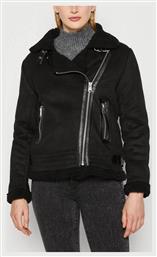 Only Suede Μπουφάν Puffer Μαύρο