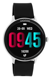 Oozoo Q00130 45mm Smartwatch με Παλμογράφο (Μαύρο)