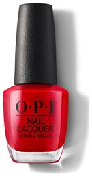 OPI Lacquer Gloss Βερνίκι Νυχιών Μακράς Διαρκείας Big Apple Red 15ml από το Letif