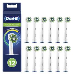 Oral-B Cross Action Ανταλλακτικές Κεφαλές για Ηλεκτρική Οδοντόβουρτσα 12τμχ