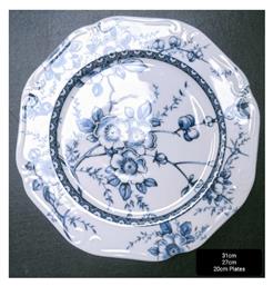 Oriana Ferelli Πιάτο Ρηχό Μπλε 27cm
