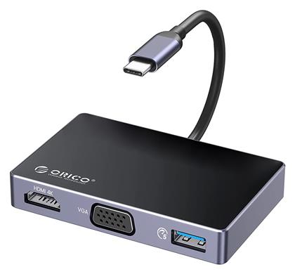 Orico USB-C Docking Station με HDMI 4K PD Μαύρο (DM-5P-BK-BP)