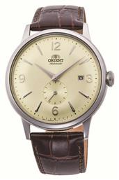 Orient Bambino Small Seconds Ρολόι Αυτόματο με Καφέ Δερμάτινο Λουράκι