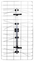 Osio OTA-1015 Εξωτερική Κεραία Τηλεόρασης (δεν απαιτεί τροφοδοσία) σε Ασημί Χρώμα Σύνδεση με Ομοαξονικό (Coaxial) Καλώδιο από το Public