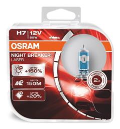 Osram Λάμπες Αυτοκινήτου H7 Αλογόνου Λευκό 12V 55W 2τμχ