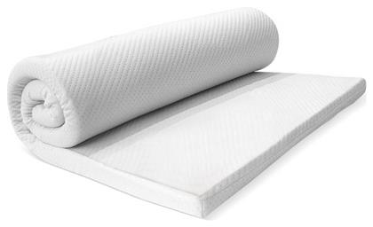 Palamaiki Ανώστρωμα White Comfort Διπλό Memory Foam Eμποτισμένο με Αλόη , Αποσπώμενο Κάλυμμα & Λάστιχα Εφαρμογής 150x200x4εκ.