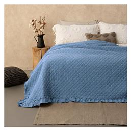 Palamaiki Jocelyn Κουβερλί Υπέρδιπλο Microfiber Blue 220x240cm από το Spitishop