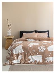 Palamaiki Polo Κουβέρτα Fleece Υπέρδιπλη 220x240εκ. Beige από το 24home