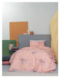 Palamaiki Σετ Σεντόνια Ημίδιπλα Βαμβακερά Pink 170x260cm από το Katoikein