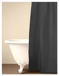 Palamaiki Simple Κουρτίνα Μπάνιου Υφασμάτινη 180x200 cm Dark Grey