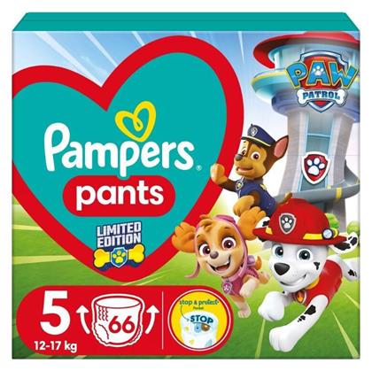 Pampers Paw Patrol No. 5 για 12-17kg 66τμχ