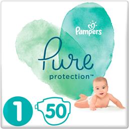 Pampers Pure Protection Πάνες με Αυτοκόλλητο No. 1 για 2-5kg 50τμχ