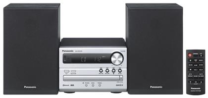 Panasonic Ηχοσύστημα 2.0 SC-PM250 SC-PM250EG-S 20W με CD / Digital Media Player και Bluetooth Ασημί