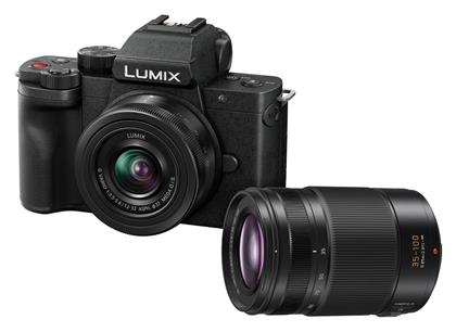 Panasonic Lumix DC-G100D Kit (G Vario 12-60mm F3.5-5.6 Asph. Power OIS + G 35-100mm F/4-5.6 OIS) Μαύρη