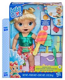 Παιχνιδολαμπάδα Baby Alive Sunshine Snacks Blonde Hair για 3+ Ετών Hasbro