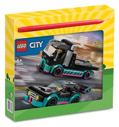 City: Race Car and Car Carrier Truck Lego