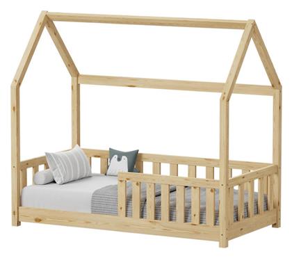 Παιδικό Κρεβάτι Montessori Μονό Μπεζ για Στρώμα 70x140cm