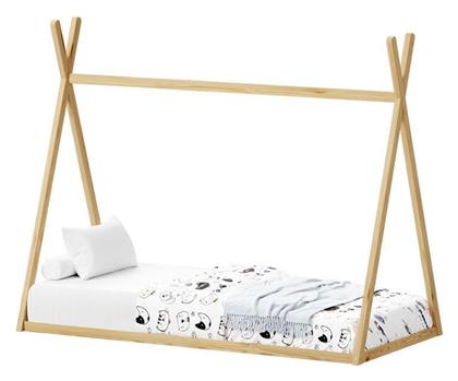 Παιδικό Κρεβάτι Montessori Μονό Μπεζ για Στρώμα 90x190cm
