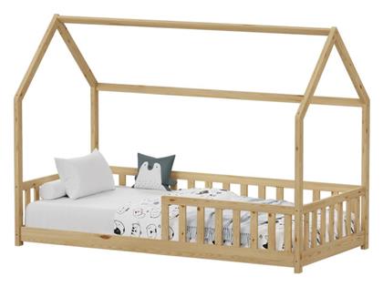 Παιδικό Κρεβάτι Montessori Μονό Μπεζ για Στρώμα 90x190cm