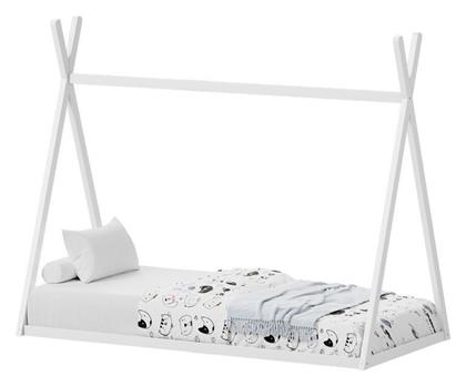 Παιδικό Κρεβάτι Montessori Μονό Μπεζ για Στρώμα 90x190cm