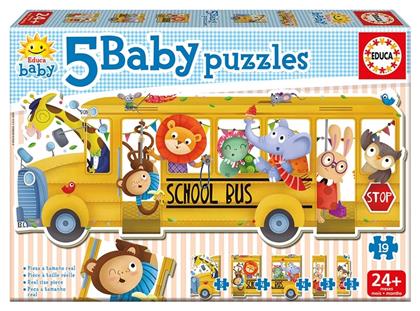 Παιδικό Puzzle Animals School Bus 19pcs για 2+ Ετών Educa