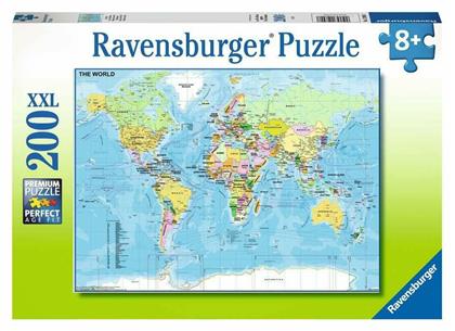 Παιδικό Puzzle Παγκόσμιος Χάρτης 200pcs για 8+ Ετών Ravensburger