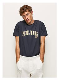 Pepe Jeans Ανδρικό T-shirt Navy Μπλε με Λογότυπο