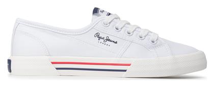 Pepe Jeans Brady Basic Γυναικεία Sneakers Λευκά