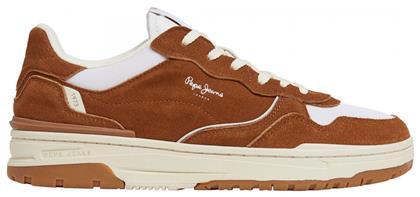 Pepe Jeans Sneakers Καφέ Λευκό
