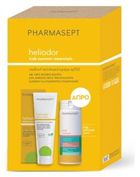 Pharmasept Heliodor Αδιάβροχο Παιδικό Αντηλιακό Γαλάκτωμα για Πρόσωπο & Σώμα SPF50 150ml & Soft Bath 250ml SPF50