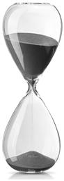 Philippi Lala Meeting Timer Διακοσμητική Κλεψύδρα Γραφείου από Γυαλί 11x11x30εκ. σε Μπεζ χρώμα