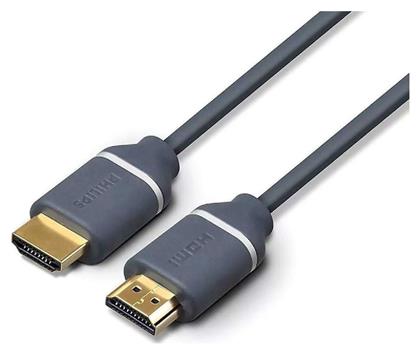 Philips HDMI 2.0 Cable HDMI male - HDMI male 3m Γκρι