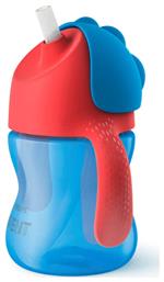 Philips Παιδικό Ποτηράκι με Λαβές και Καλαμάκι Bendy από Πλαστικό 200ml για 9m+