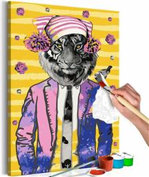 Πίνακας για να τον ζωγραφίζεις - Tiger in Hat 40x60 - Διαστάσεις (εκατ)Μήκος: 40 Ύψος: 60