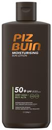 Piz Buin Moisturising Αδιάβροχη Αντηλιακή Λοσιόν για το Σώμα SPF50 200ml