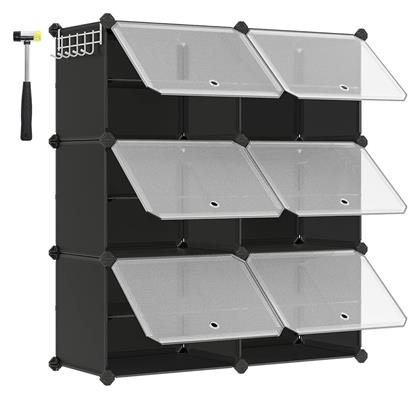 Πλαστική με 6 Ράφια Γκρι 80x30x94cm LPC033B01