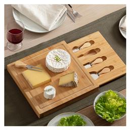 Πλατώ Σερβιρίσματος Τυριών Ξύλινο 30x30x3.6εκ. 5τμχ