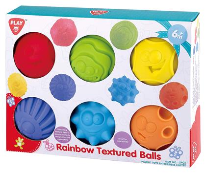 Playgo Rainbow Balls από Ύφασμα για 6+ Μηνών