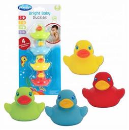 Playgro Bright Baby Duckies Παπάκια Μπάνιου για 6+ Μηνών 4τμχ