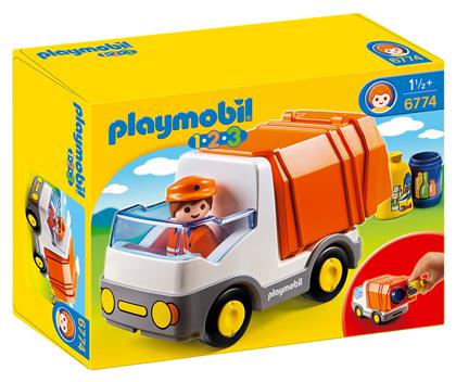 Playmobil 123 Απορριμματοφόρο Όχημα για 1.5 ετών από το BlablaToys