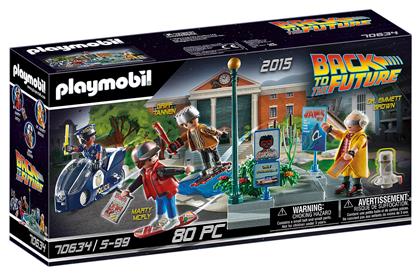 Playmobil Back to the Future Περιπέτειες με τα Ιπτάμενα Πατίνια για 5-99 ετών από το BlablaToys