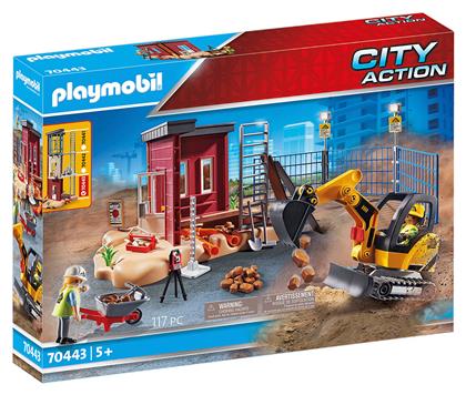 Playmobil City Action Mini Excavator with Building Section για 5 ετών από το e-shop