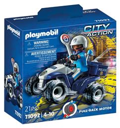 Playmobil City Action Police Quad για 4-10 ετών