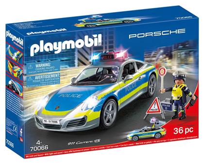 Playmobil Porsche 911 Carrera 4S Police για 4 ετών