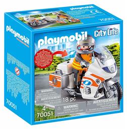 Playmobil City Life Διασώστης με Μοτοσικλέτα για 4+ ετών από το BlablaToys