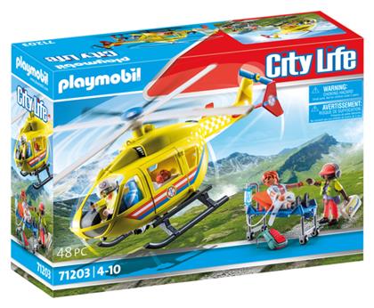 Playmobil City Life Ελικόπτερο Πρώτων Βοηθειών για 4-10 ετών